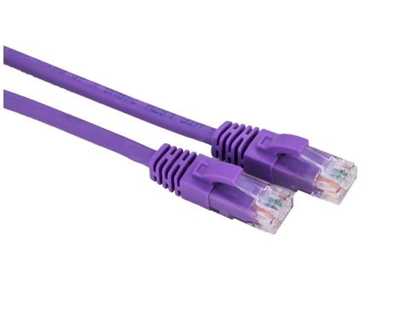 LinkIT Patch U/UTP Cat6 lilla 3m AWG 24/7 | LSZH 