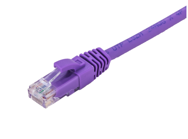 LinkIT Patch U/UTP Cat6 lilla 3m AWG 24/7 | LSZH 