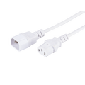 LinkIT strømkabel C13/C14 hvit 1m PVC | 3 x 1,00 mm²