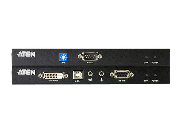 Aten KVM Extender USB CE600 DVI-D(1920x1200), USB, RS232, opptil 60m