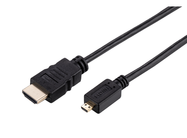 LinkIT HDMI A- microHDMI 19, 4K x 2K, 2m Ethernetkanal, 3D, high speed 1.4.