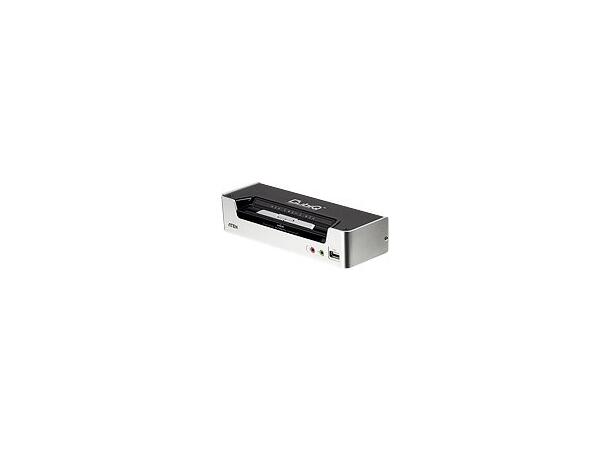 Aten KVM  CubiQ 2-PC 1-Bruker CS1792 Switch Box, HDMI, USB, Lyd