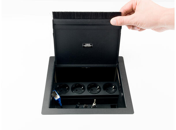 Kenson Cable Support Mini Package Svart | 4 Strøm | 5 m 