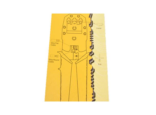 LinkIT Krimpetang RJ10, RJ11 og RJ45 Solid tang i stål 