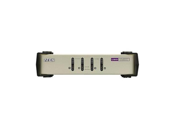 Aten KVM  4-PC 1-Bruker CS84U QubiQ, Switch box, VGA, USB, PS/2