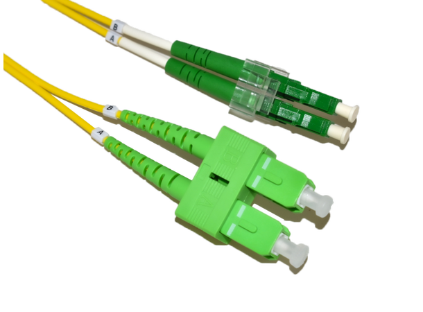 LinkIT fibersnor OS2 LC-APC/SC-APC 1m Duplex | SM | LSZH