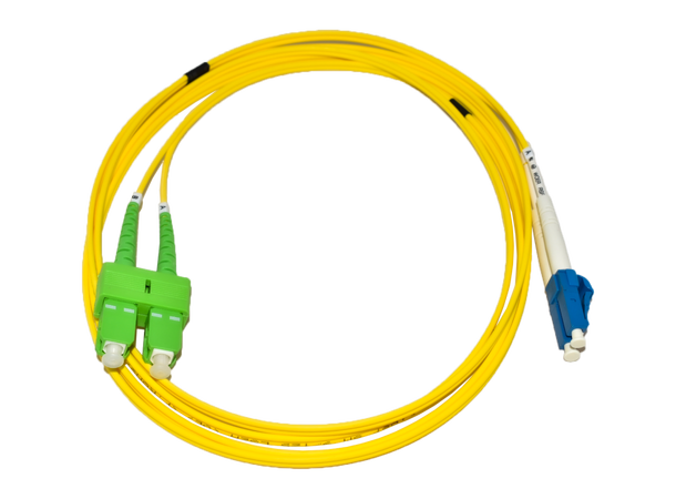LinkIT fibersnor OS2 LC-UPC/SC-APC 3m Duplex | SM | LSZH