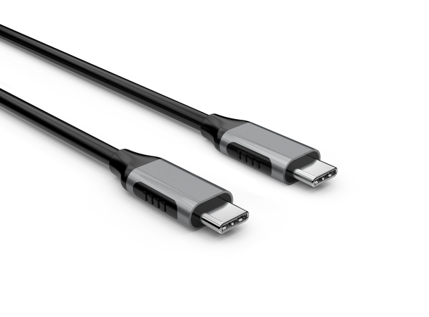 Elivi USB C til C kabel 1 meter Svart/Space Grey, 10gbps/100W