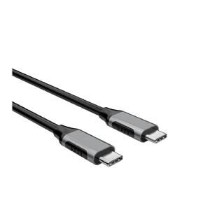 Elivi USB C til C kabel 1 meter Svart/Space Grey, 10gbps/100W