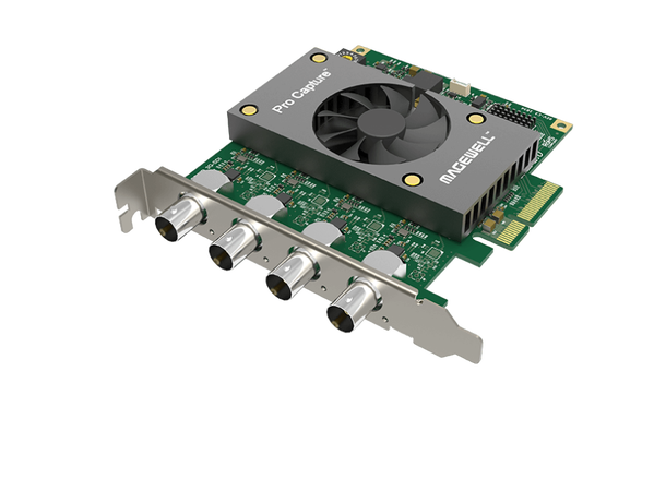 Magewell Pro capture quad SDI FH PCIe x4, 4-CH SD/HD/3G/2K SDI 