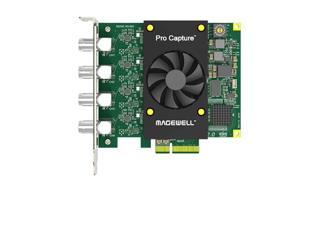 Magewell Pro capture quad SDI FH PCIe x4, 4-CH SD/HD/3G/2K SDI
