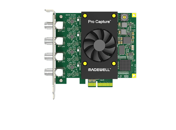 Magewell Pro capture quad SDI FH PCIe x4, 4-CH SD/HD/3G/2K SDI 