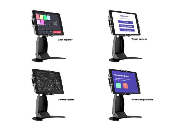 Multibrackets Bordstativ for iPad/tablet Svart, Vesa 75/100, 7"-13" 