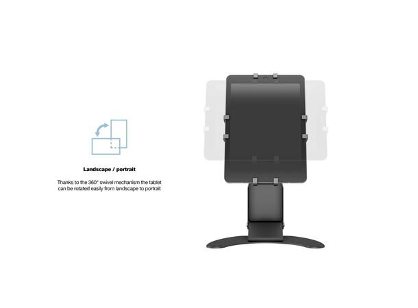 Multibrackets Bordstativ for iPad/tablet Svart, Vesa 75/100, 7"-13" 