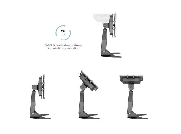 Multibrackets Bordstativ for iPad/tablet Svart, Vesa 75/100, 7"-13" 