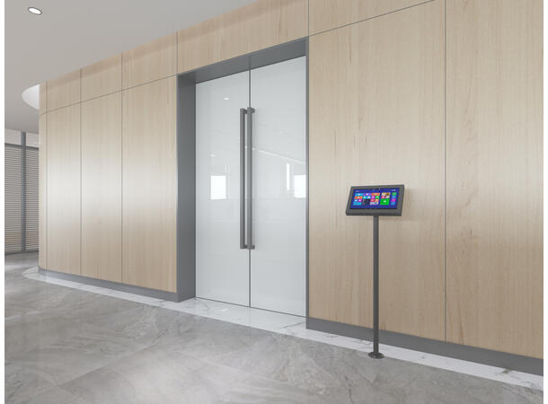 Multibrackets Gulvstativ single Svart, 100x100, 10Kg, 7-30" 