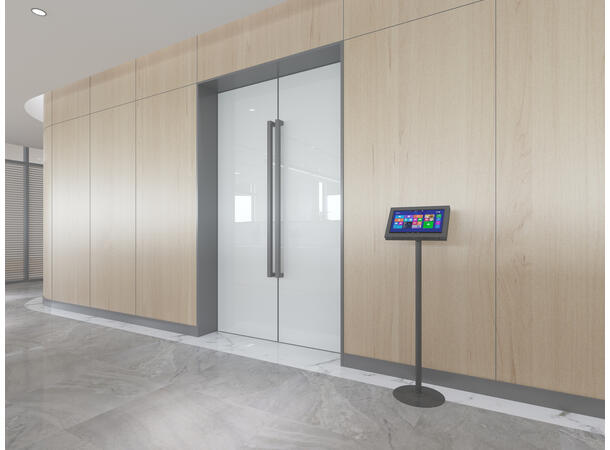 Multibrackets Gulvstativ single Svart, 100x100, 10Kg, 7-30" 