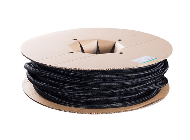 Multibrackets Kabelstrømpe, Svart, 19 mm Selvlukkende, 50 m kartong 