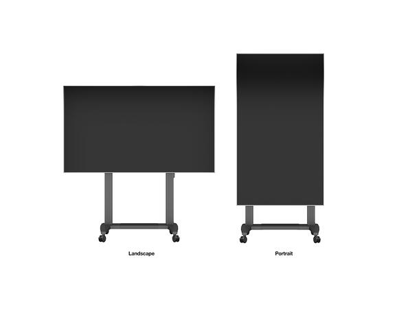 Multibrackets tralle motor dual 180 Svart, 136Kg,1000x600, 60-110" 