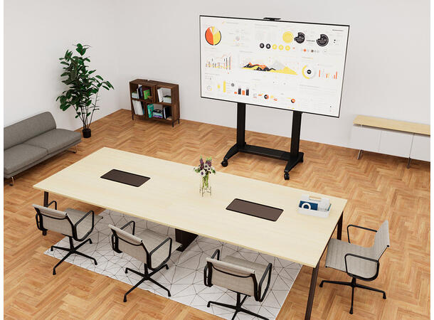 Multibrackets tralle motor dual 180 Svart, 136Kg,1000x600, 60-110" 