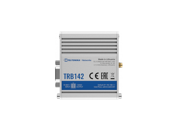 Teltonika TRB142 INDUSTRIAL RUGGED LTE RS232 GATEWAY