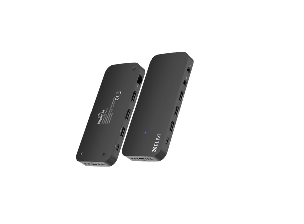 Elivi ORION Portable Docking 2xDP DisplayLink® | DisplayPort | Black