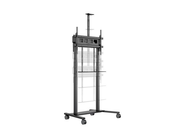 Multibrackets Tralle motor floorstand XL Svart, 1000x600, 150kg, 42-100" 