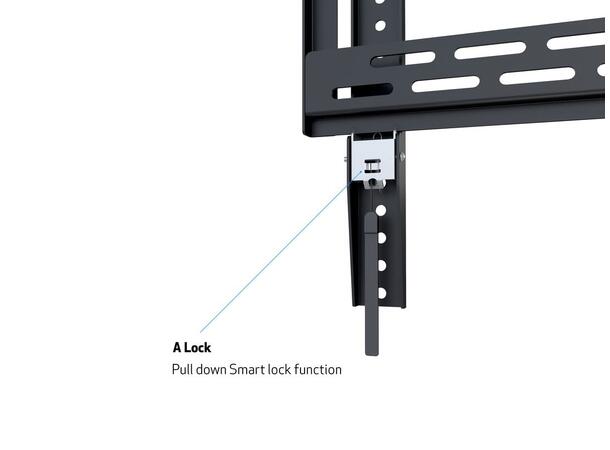Multibrackets Veggfeste HD Portrait Sort, 400x600, 100Kg 