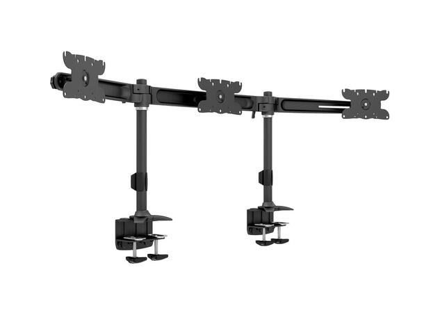 Multibrackets bordstativ, triple 24-32" 3 X 24"-32", 24kg, 200x100, Clamp 
