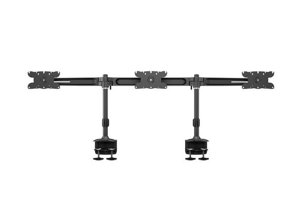Multibrackets bordstativ, triple 24-32" 3 X 24"-32", 24kg, 200x100, Clamp 