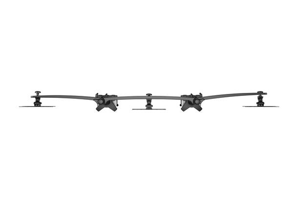 Multibrackets bordstativ, triple 24-32" 3 X 24"-32", 24kg, 200x100, Clamp 