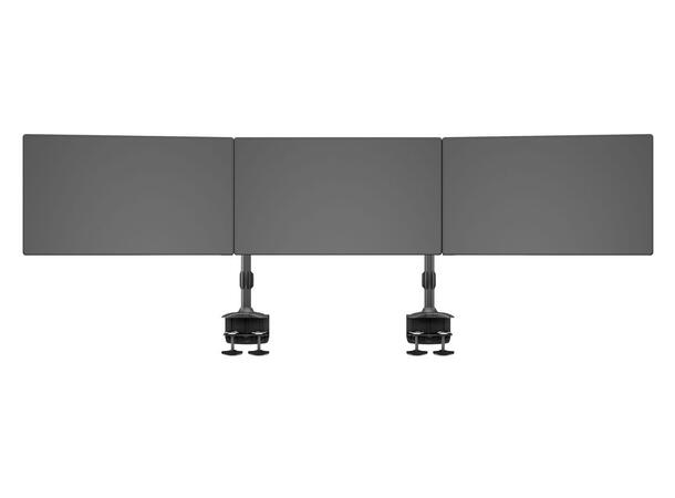 Multibrackets bordstativ, triple 24-32" 3 X 24"-32", 24kg, 200x100, Clamp 