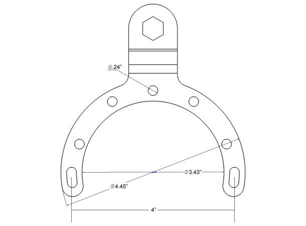 RAM Mount Bensintank base for motorsykler | Large 