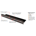 Siemon Patchpanel STP 48-Port, Cat.6A Fixed kabelguide