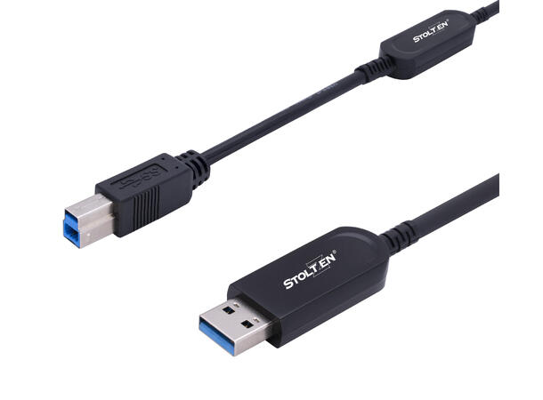 Stoltzen AOC USB 3.2 Gen2 A-B 10 m 10Gps Gen2 | USB 3.0/2.0/1.1 compatible