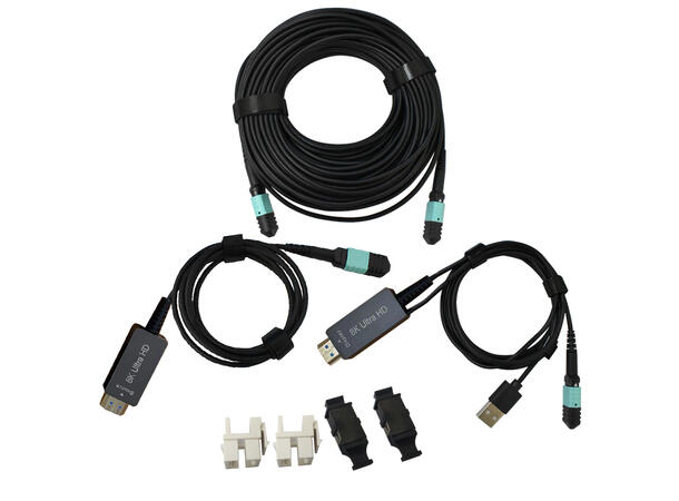Stoltzen MPO-HDMI 2.1 Kit Armert 30 m HDMI2.1 over MPO Kabel kit