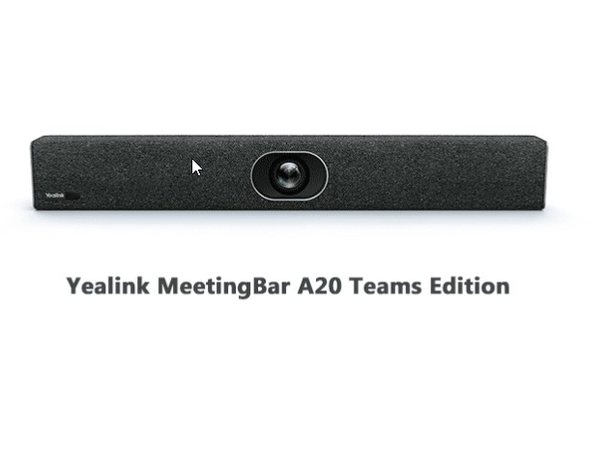 Yealink A20 Teams/Zoom Collaboration bar with standard remote VCR20