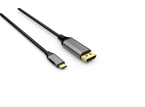 Elivi USB C til DisplayPort kabel 2meter Svart, 4k@60hz