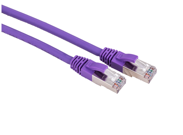 LinkIT S/FTP Patch Cat.6a lilla 20m AWG 26/7 | LSZH | Snagless
