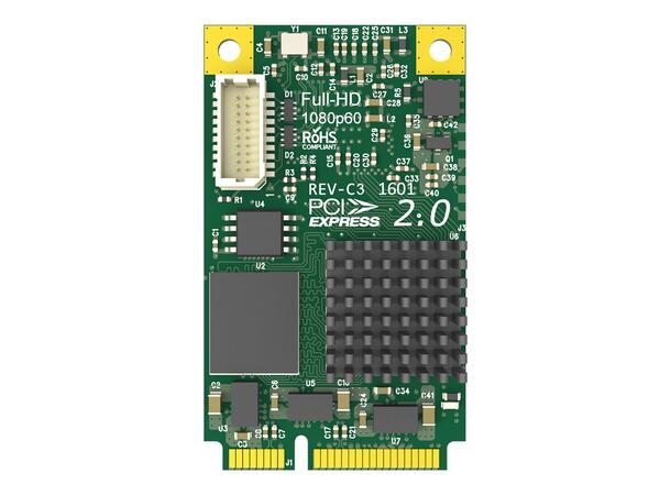 Magewell Pro capture mini HDMI mini PCIe, 1-CH HDMI. 7mm heatsink 