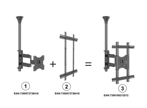 Multibrackets Flexarm PRO Portrait Sort, 35Kg, 400x600,42-60" 