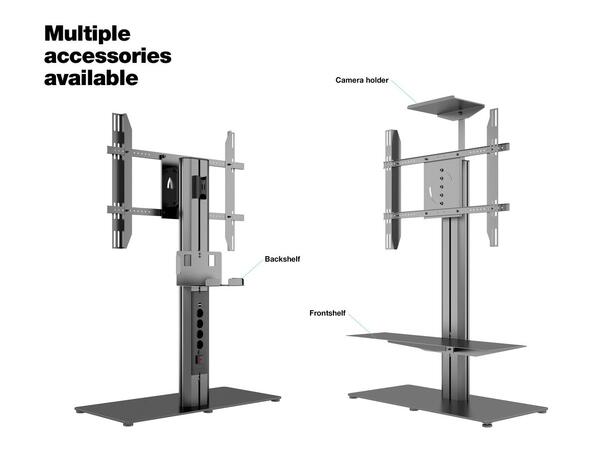 Multibrackets Gulvstativ 110 HD single Sort, 60kg, 800x500, 50-85" 