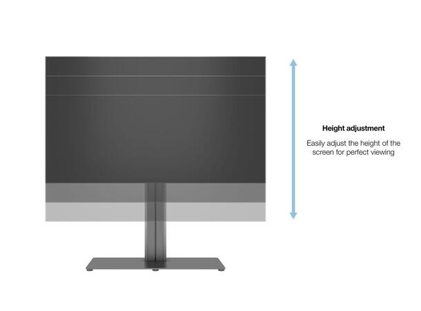 Multibrackets Gulvstativ 110 HD single Sort, 60kg, 800x500, 50-85" 