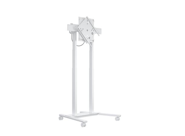 Multibrackets Gulvtralle motor Flip 2 Hvit, 60Kg, 600x400, 50-95" 