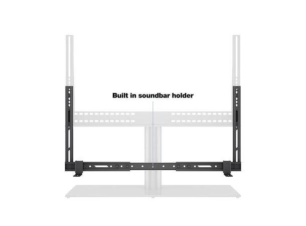 Multibrackets bordstativ Soundbar 65" Svart, 800x400, 30kg, 46-65"