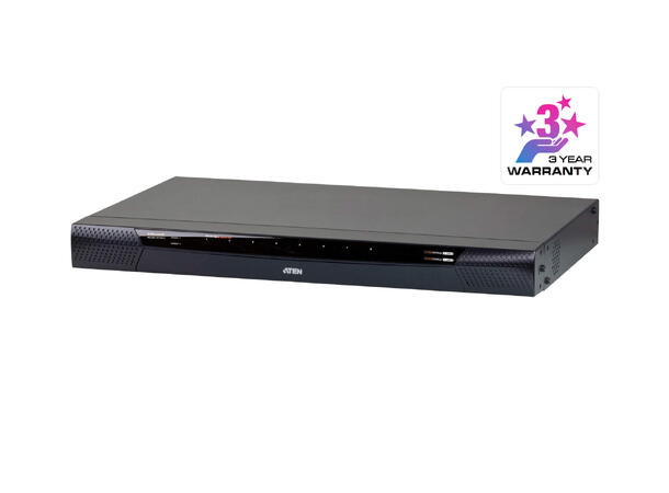 Aten KVM IP  8-PC 2-Bruker KN1108VA Virtual Media | 1 remote/1 local user 