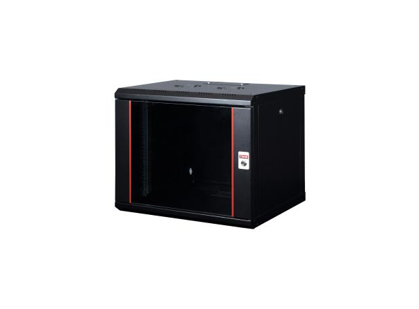 Lande Proline 19" 7U-20U Black W600xD600 | Glass door | 100 kg 
