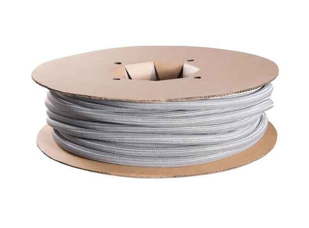Multibrackets Kabelstrømpe, Sølv, 19 mm Selvlukkende, 50 m kartong