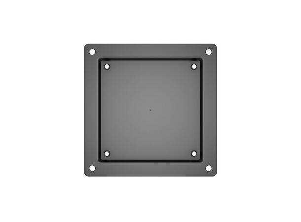 Multibrackets Rørfeste 75/100 Svart, Vesa 100x100, 15Kg, tilt. 32-65" 