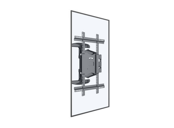Multibrackets Veggfeste single Portrait Svart, 400x600, 30Kg, 32-55", 7-51cm 